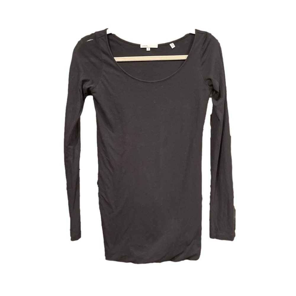 Vince burnout super thin distressed shirt in black. Made in Peru Size S G4
